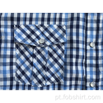 Camisa masculina para cor azul